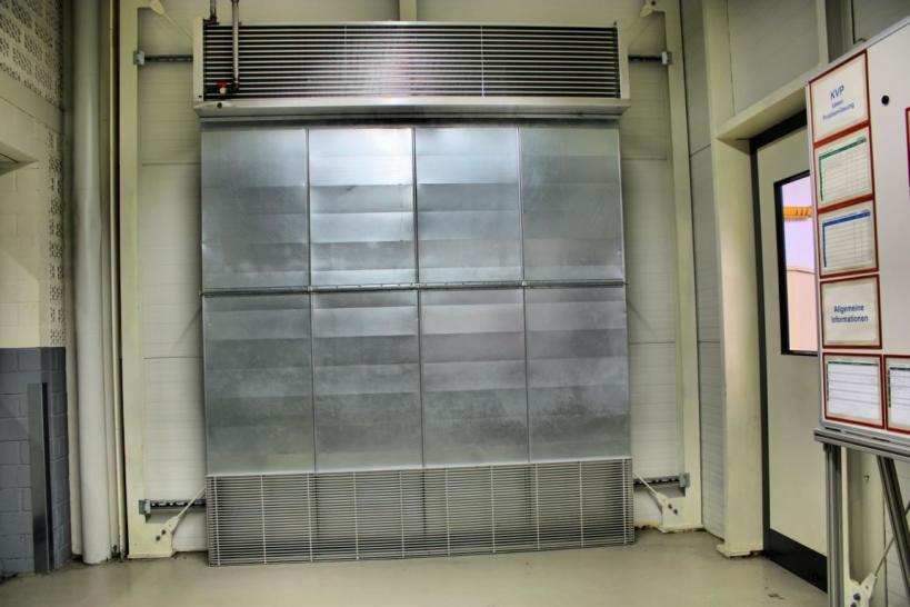 Raum- und Hallentemperierung per Schwerkraft